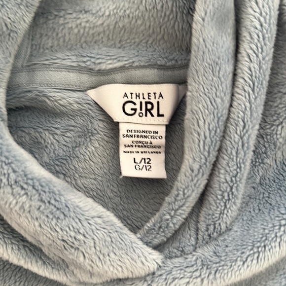 Athleta girls velour hoodie size 12 worn once - Picture 2 of 4